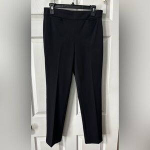 Talbots 4P Dark Blue Refined Bi-Stretch Side Zip Straight Womens Dress Pants